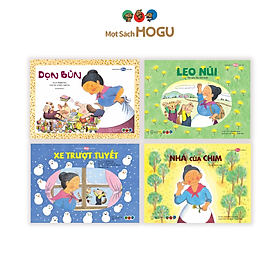 Sách cho bé từ 3 tuổi - Bộ 4 cuốn Dạo chơi cùng bà Baba (Tranh truyện Ehon Nhật Bản)
