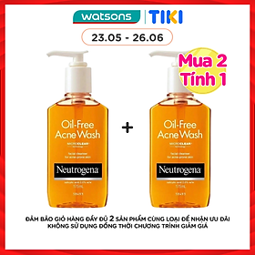 Sữa Rửa Mặt Neutrogena Cho Da Mụn Oil-Free Acne 175ml