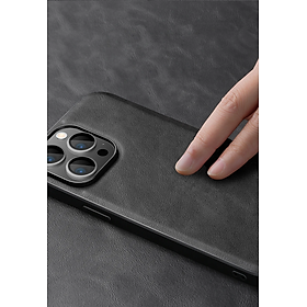 Ốp lưng cho iPhone 16 Pro Max, iPhone 16 Pro, iPhone 16 Plus, iPhone 16 hiêu X-Level lưng da viền mềm chống sốc cao cấp - Hàng chính hãng - iPhone 16 - Mầu đen