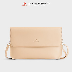 Ví Yuumy ( Thời trang nữ dáng ngang kèm dây đeo chéo - Ví da Seasand YV112 )