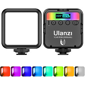 Hình ảnh Đèn Led Ulanzi VL49 RGB Fill Light, Đổi Được Nhiều Tone Màu Quay Phim & Chụp Ảnh, Tích Hợp Pin Sạc Đa Năng - Hàng Chính Hãng