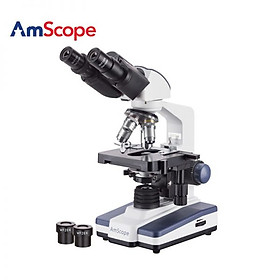 Mua Kính hiển vi 2 mắt Amscope độ phóng đại 2000x để nghiên cứu các tế bào sống hoặc cố định  vi khuẩn  thực vật và đất  hoặc các mẫu nước | Hàng chính hãng