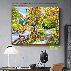 Tranh treo tường tự tô màu số hóa DALI Tranh Phong cảnh C020