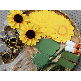 Mua Set Nguyên liệu làm 10 bông hướng dương giấy