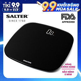 Cân Sức khỏe Salter 9221 BK3R, Pin Sạc Saler UK