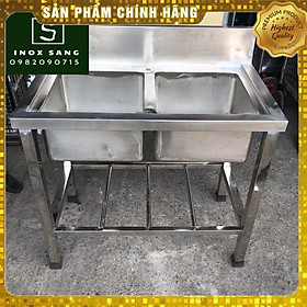 Mua Chậu Rửa Chén Inox Lớn Có Chân | Bồn rửa chén inox đúc cho quán ăn