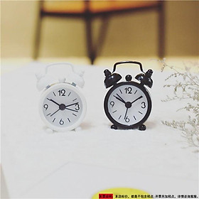 Mua Đồng hồ để bàn mini   báo thức chuông to  vỏ sắt cao 5cm