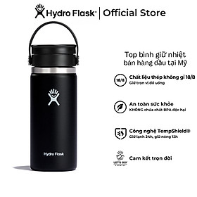 Mua Bình giữ nhiệt cà phê Hydro Flask 16 oz Wide Flex Sip Lid có nắp Flex Sip - Hàng chính hãng(Season 2024)