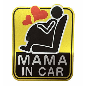 Miếng dán phản quang xe ô tô Mama In Car TI694