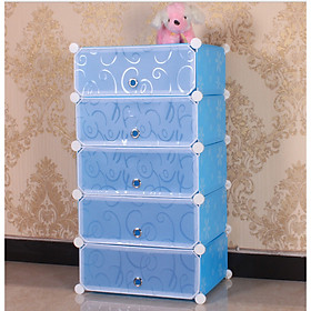 Mua Tủ giày lắp ghép 5 ô  kiểu 1x5
