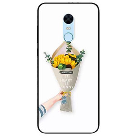 Ốp lưng in cho xiaomi redmi note 5 mẫu bó hoa hướng dương