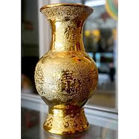 Mua BÌNH BÔNG KIM SA VÀNG CAO 20 CM