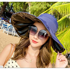 Mũ chống nắng rộng vành chống uv phong cách Hàn, nón rộng vành tạo kiểu thời trang