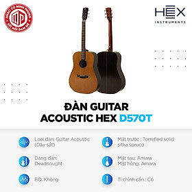 Mua Đàn Guitar Acoustic Hex D570T - Hàng chính hãng