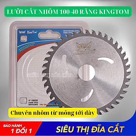 Mua Lưỡi Cắt Nhôm Cao Cấp KINGTOM 100-40 Răng - Cắt Nhôm Siêu Mịn