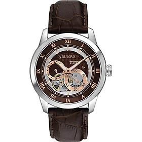 Đồng Hồ Nam Dây Da BULOVA 96A120 (42mm) - Nâu Đen