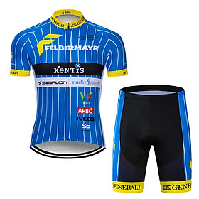 Quần áo đạp xe , Bộ quần áo xe đạp nam nữ ngắn tay XENTIS PKXD-1155