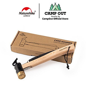 Đồ cắm trại búa thép đóng cọc lều Naturehike campoutvn NH20PJ083 du lịch dã ngoại đẹp sang glamping đúc nguyên khối A198