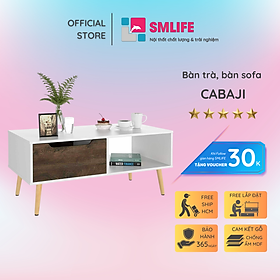 Mua Bàn trà bằng gỗ chất lượng cho phòng khách SMLIFE Cabaji