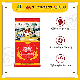 Hộp 150 Grams Hồng sâm 6 năm nguyên củ khô Daedong Korea (6 đến 10 củ)