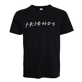 Women's Short Sleeve Round Neck T-shirt Funny Letter Printed Friends Shirt Comfy Casual Sport Tops