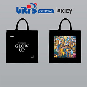 [BST đặc biệt BITI'S X KIEY] Túi Tote vải canvas Kiey Earth Tote Bag BTU000300DEN (Đen)