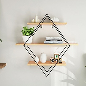 Kệ Gỗ Treo Tường Phong Cách Cổ Điển