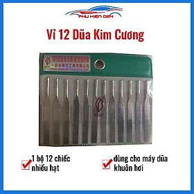 Mua Bộ dũa kim cương 12 chi tiết dành cho máy dũa khuôn hơi độ hạt #400