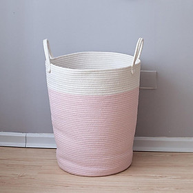 2pcs Cotton Storage Basket Laundry Basket Kids Toys Storage Bonsai Plants