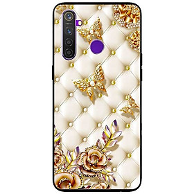 Ốp lưng dành cho Realme 6i mẫu Bướm Vàng Giả Da