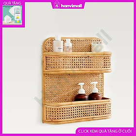 Mua Kệ 2 tầng treo tường làm từ mây