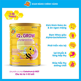 Sữa bột dinh dưỡng IQ GROW phát triển chiều cao, trí não vượt trội cho trẻ (900g) Sunbaby SBTC2020