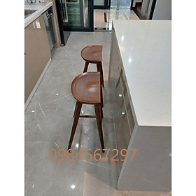 Mua Ghế Gỗ bar bán nguyệt màu nâu đỏ Chiều Cao 65cm