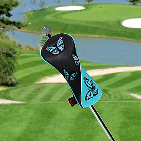 Golf Wood Headcovers Protection Sleeve Butterfly Pattern Club Head Cover for Sports Accessories