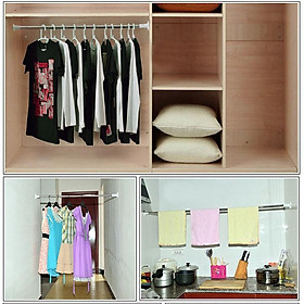 Mua Thanh treo đa năng cao cấp Inox không cần khoan tường  bắt vít