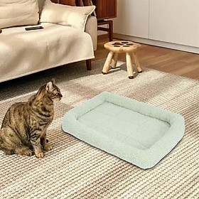 Cat Bed Cushion Crate Mat Puppy Kennel Mat Comfortable Nest Cuddler Bed Pet Pad Dog Bed for Kitty Autumn Winter Indoor Cats Resting Calming