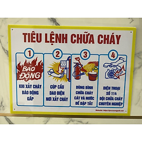 Mua Nội quy PCCC chất liệu Mica