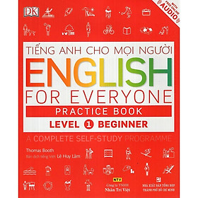 Sách - Tiếng Anh Cho Mọi Người - English For Everyone - Level 1 Beginner - Practice Book (Kèm CD) - Nhân Trí Việt