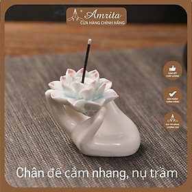 Mua Chân Đế Cắm Nhang Hoa Sen bàn tay Phật - Đế cắm nhang hình bông hoa sen kèm bàn tay Phật nhiều mẫu siêu đẹp