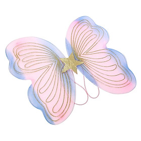Girls Butterfly Wing Costume Accessories One Size Fairy Sparkling for Photography Prop Role Play Halloween Dress up Kids