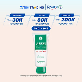 Sữa rửa mặt ngăn ngừa mụn Acnes Creamy Wash 100g