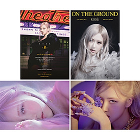 Bộ 4 tấm Poster Rose Blackpink On the ground