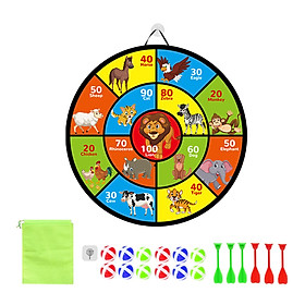 Double Sided  Board 29inch with 12 Sticky Balls, Boys Girls Toys, Indoor/Outdoor Target Game, Party Games for Boys Girls Children