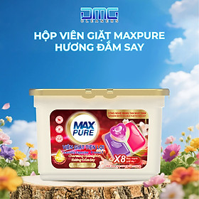 1 Hộp Viên Giặt Maxpure Hương Đắm Say 30v