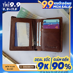 Bóp nam da bò thật Chakovet, Ví nam da bò...