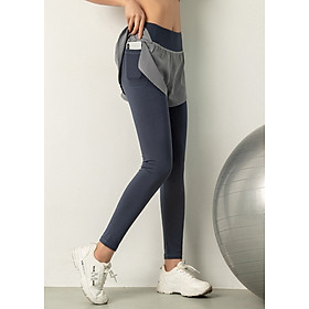 Đồ tập gym nữ Louro QL52, kiểu quần tập gym nữ có quần short liền, vải co giãn 4 chiều, thoáng mát