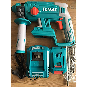 Máy khoan đục dùng pin Lithium 20V gồm 1 pin 1 xac total TRHLI2201