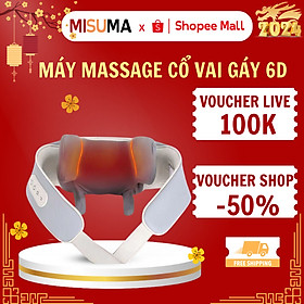 ￼Máy Massage Cổ Vai Gáy MISUMA 6D, Kỹ Thuật Massage Trị Liệu Số 8, Cải Thiện Sức Khỏe Dành Cho Văn Phòng-Người Cao TuổI