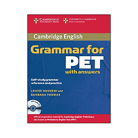 Cambridge Grammar For PET Book with Answers and Audio CD