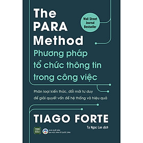 Sách The PARA Method - Phương Pháp Tổ Chức Thông Tin Trong Công Việc